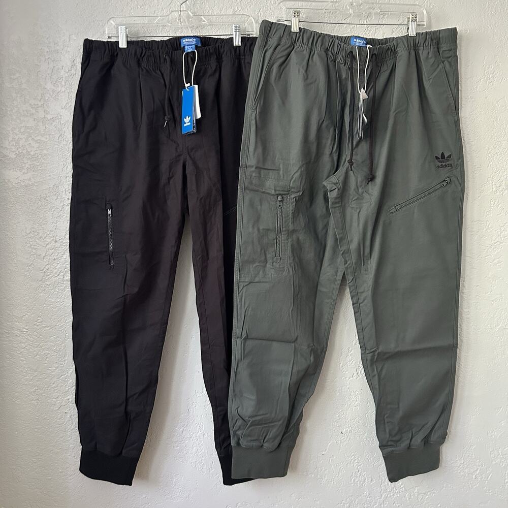 Adidas Trefoil Originals Street Essentials Zip Cargo Jogger Pant Bundle Men 2XL